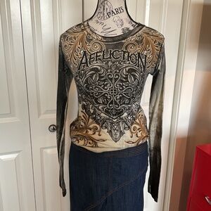 NWT Long sleeve shirt by Affliction